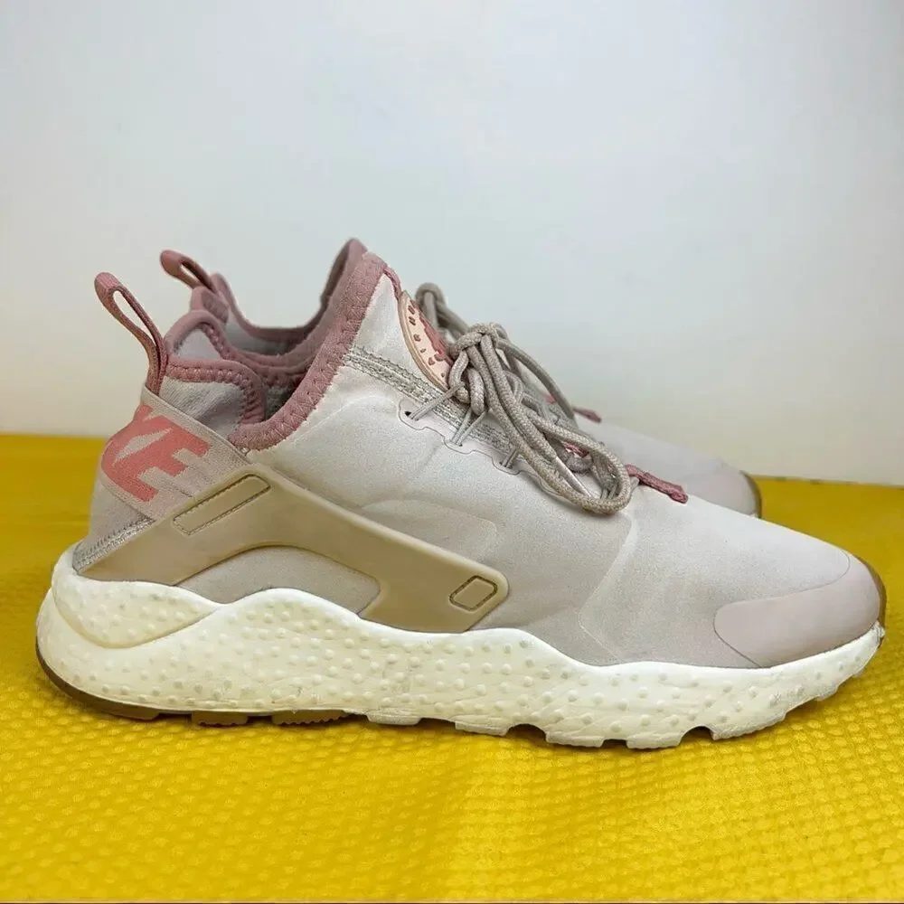 Nike Air Huarache Run‎ Ultra Premium Womens Stardust Pink Shoes 8 859511-601